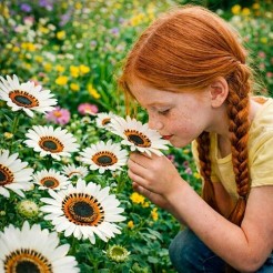 Prächtiges Bärenohr weiß