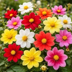 Dahlia Mignon gemengd